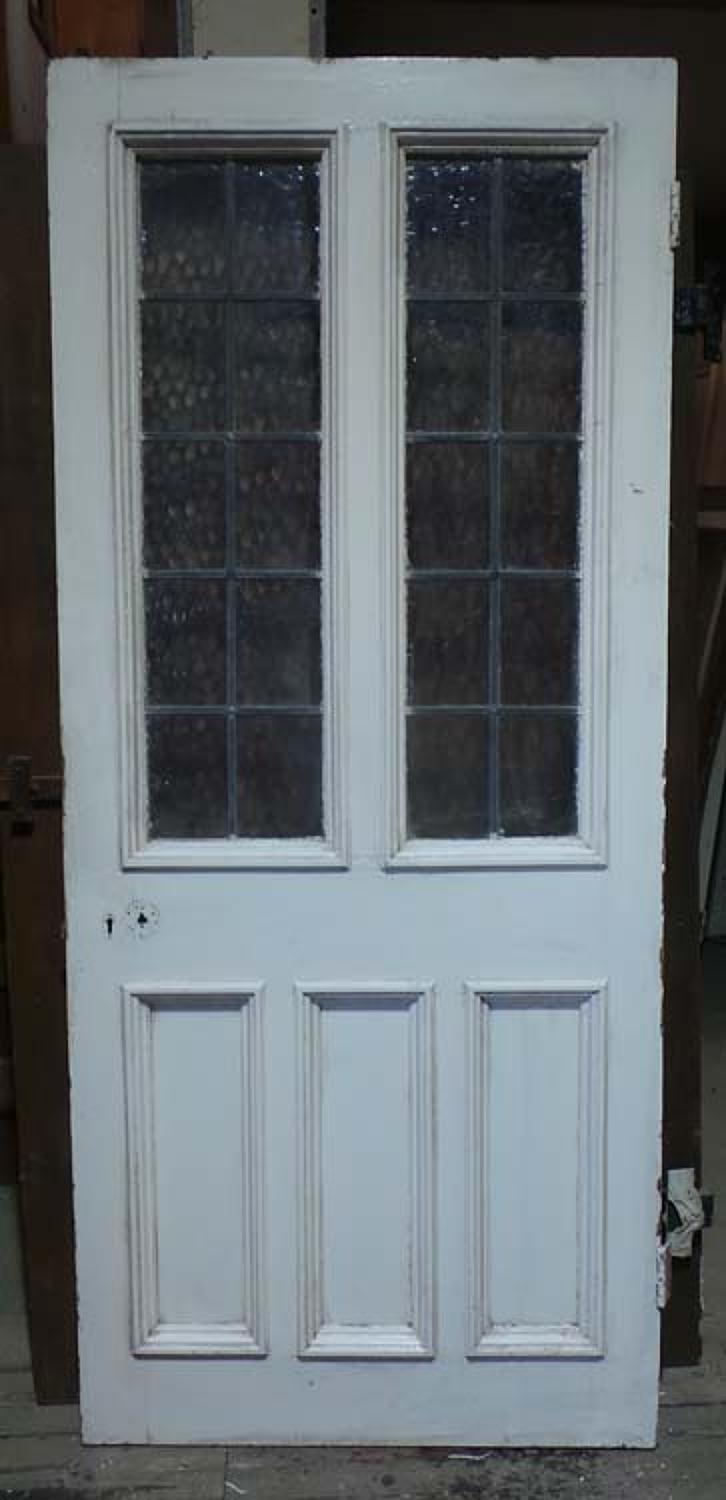DB0536 A Stylish Edwardian Pine Glazed Door