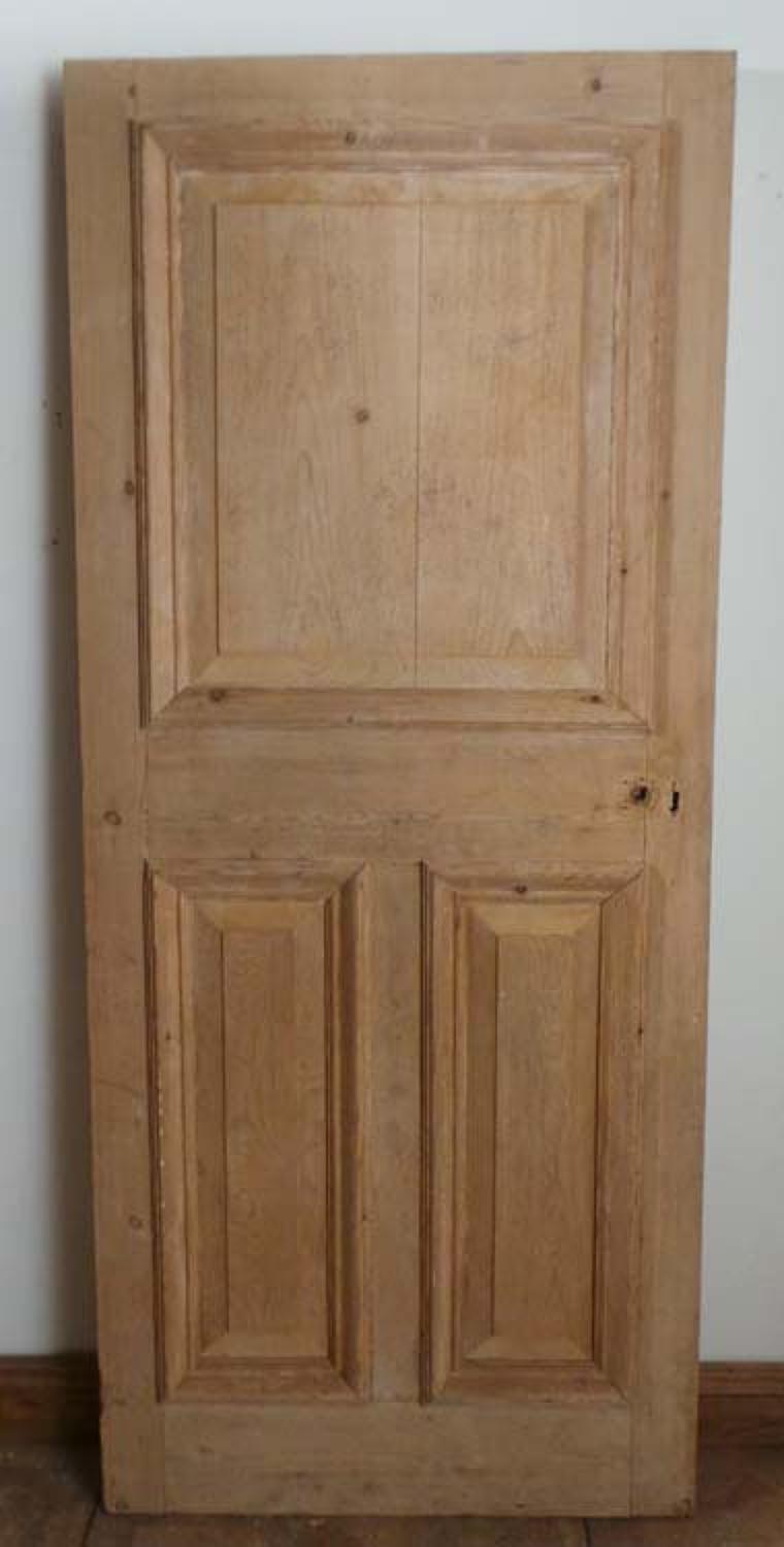 DB0362 LOVELY ORIGINAL VICTORIAN PANELLED PINE DOOR