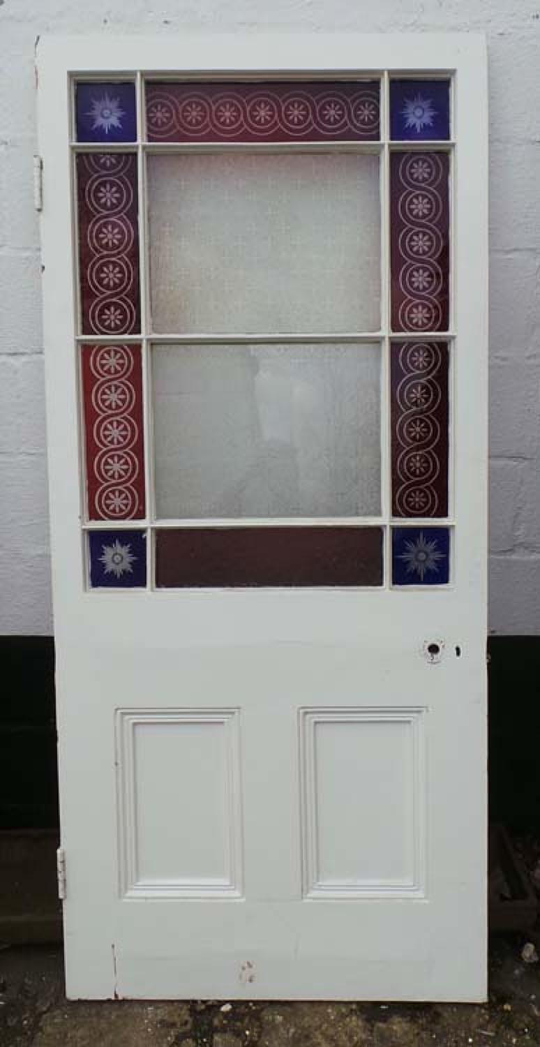 DB0399 LOVELY VICTORIAN PINE 'CARDIFF' STYLE DOOR