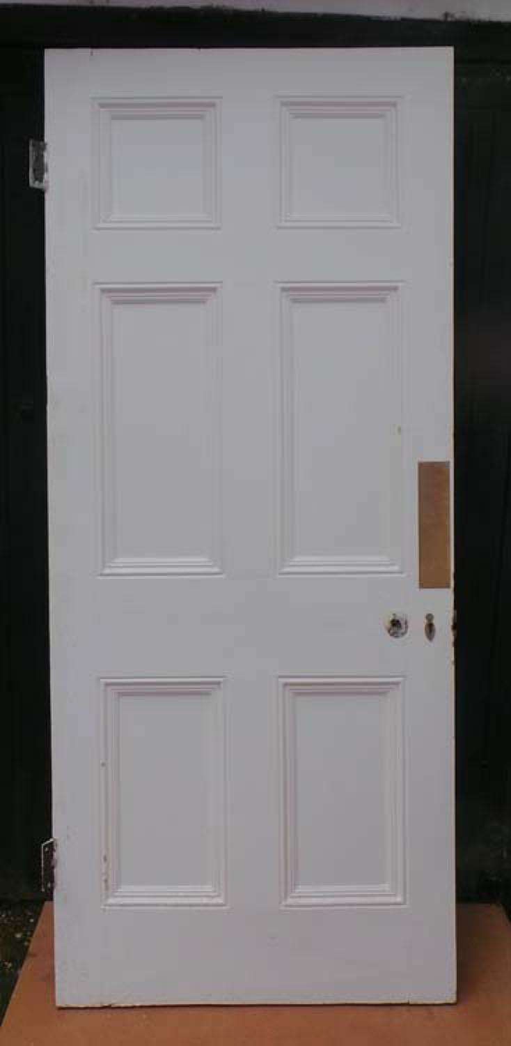 DB0460 LOVELY VICTORIAN SIX PANELLED PINE DOOR