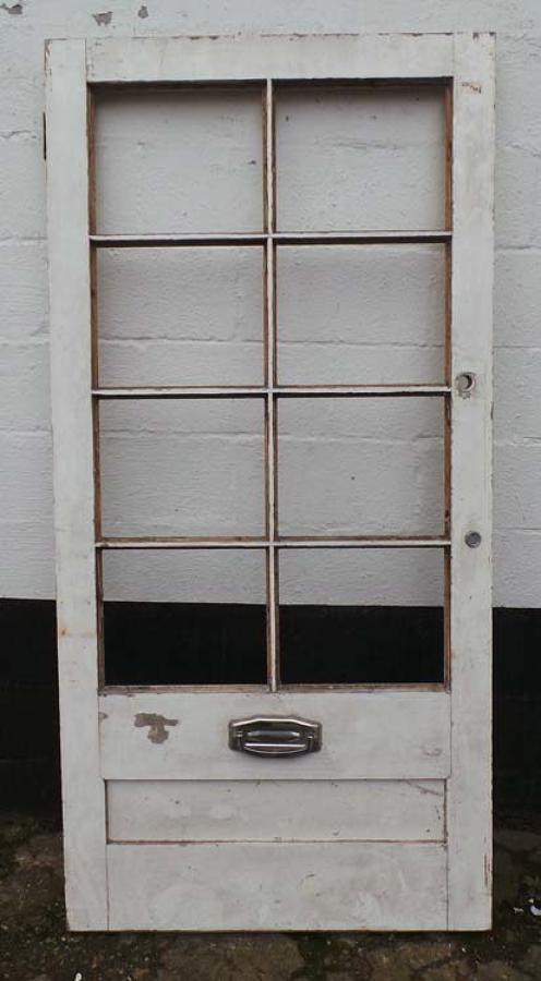 DB0505 BEAUTIFUL VICTORIAN PANELLED PINE DOOR FOR GLAZING