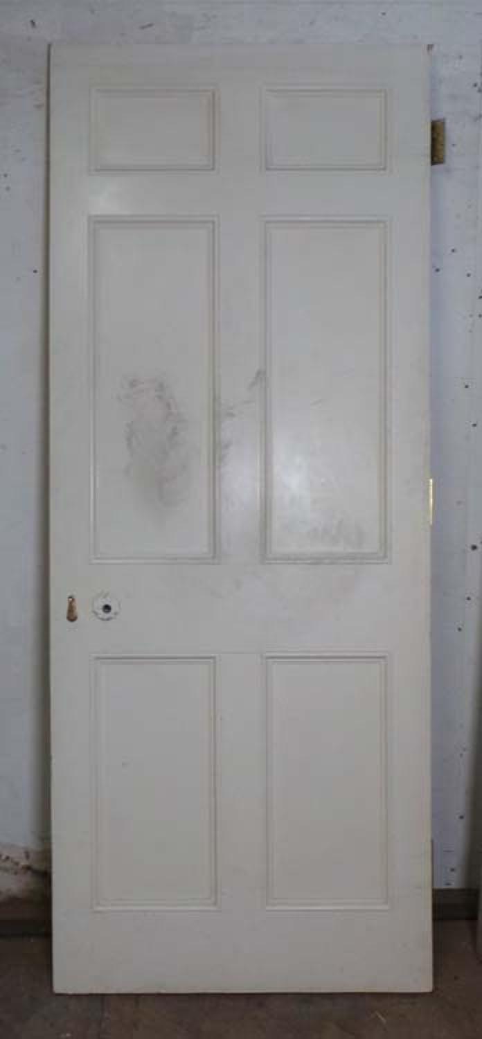 DB0524 LOVELY VICTORIAN PANELLED PINE DOOR