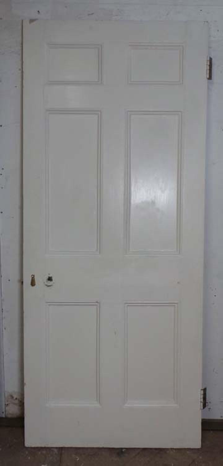 DB0529 LOVELY VICTORIAN PANELLED PINE DOOR