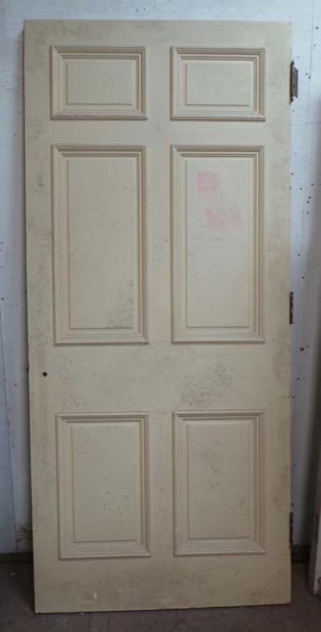 DB0542 LOVELY VICTORIAN SIX PANELLED PINE DOOR
