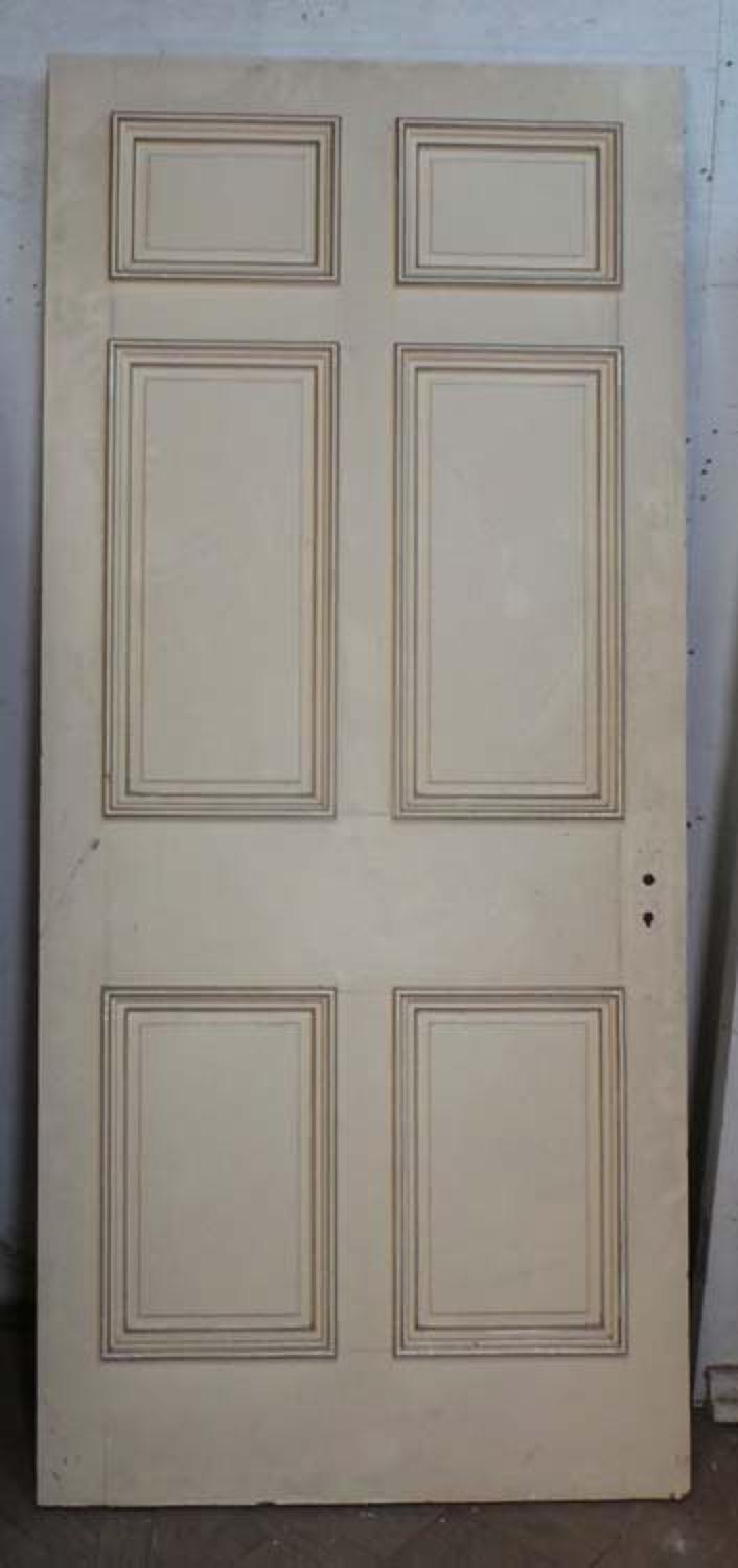 DB0547 A TRADITIONAL VICTORIAN PANELLED PINE DOOR
