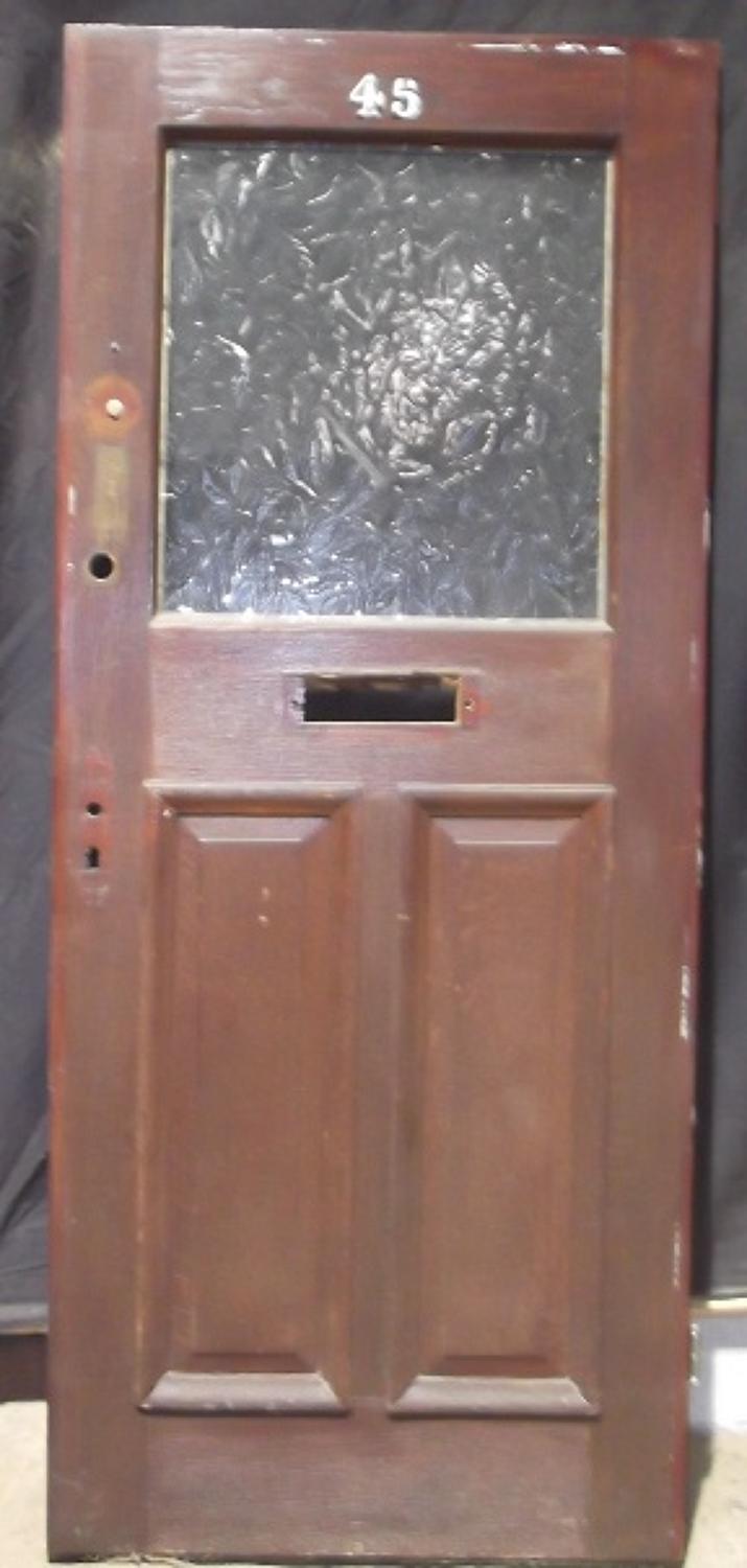 DE0324   An Early Edwardian, Oak Front Door c.1910