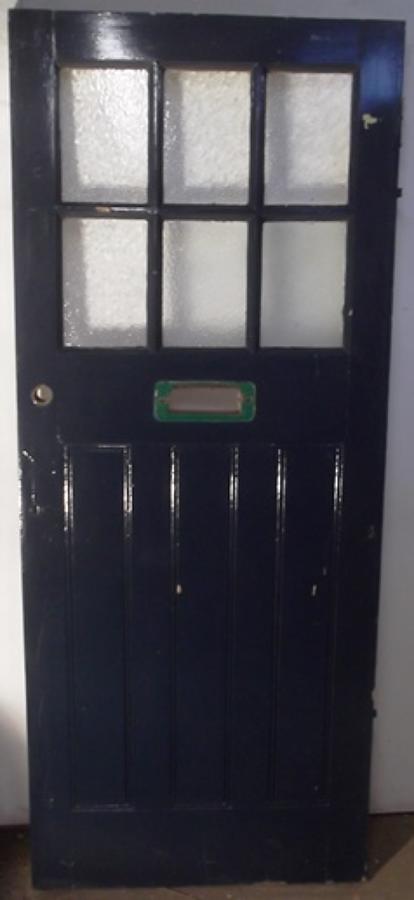 DE0495 An Edwardian Pine Front Door