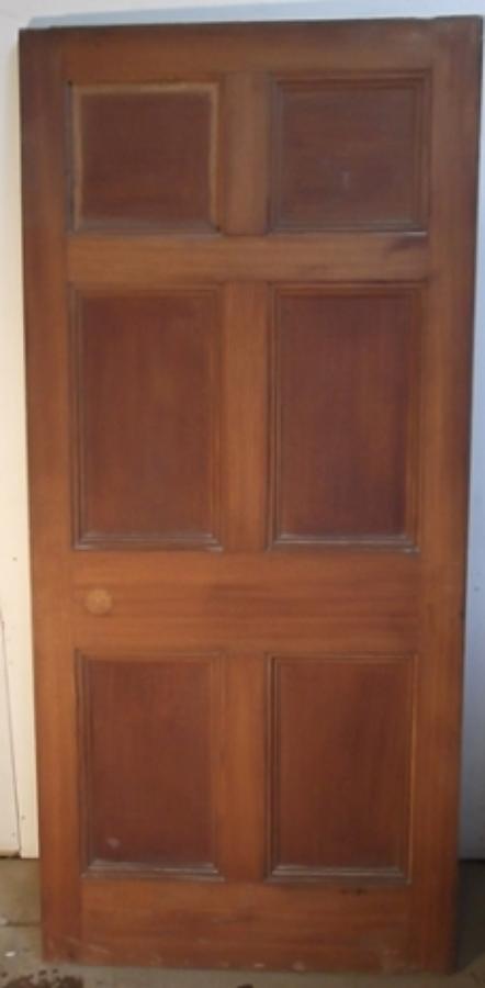 DI0369 A Victorian Oak, 6 Panelled Door for Internal Use