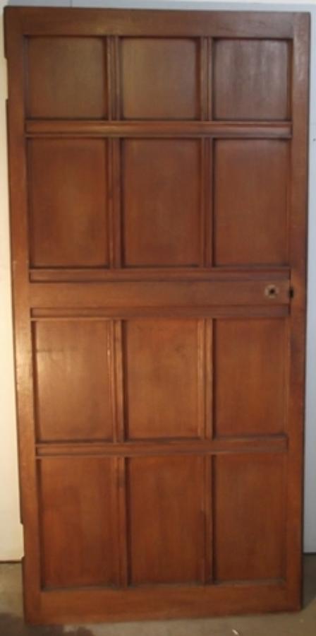 DI0370  An Edwardian Oak, Panelled Door for Internal Use, c.1910