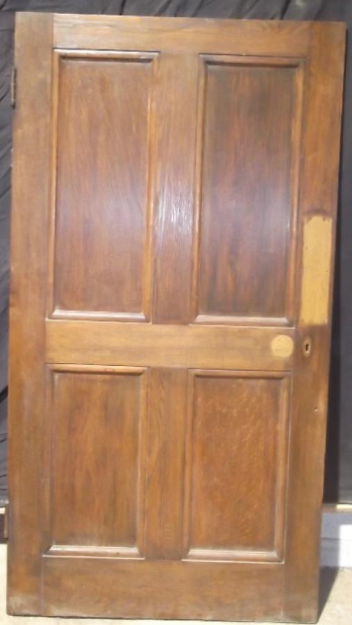 DI0384 Solid Oak 4 Panel Georgian Style Door