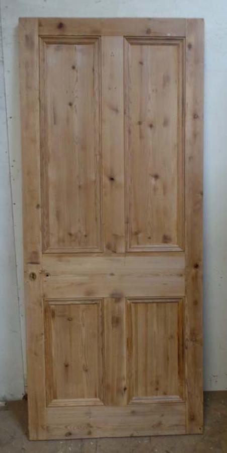 DI0542 LOVELY VICTORIAN PINE FOUR PANELLED DOOR