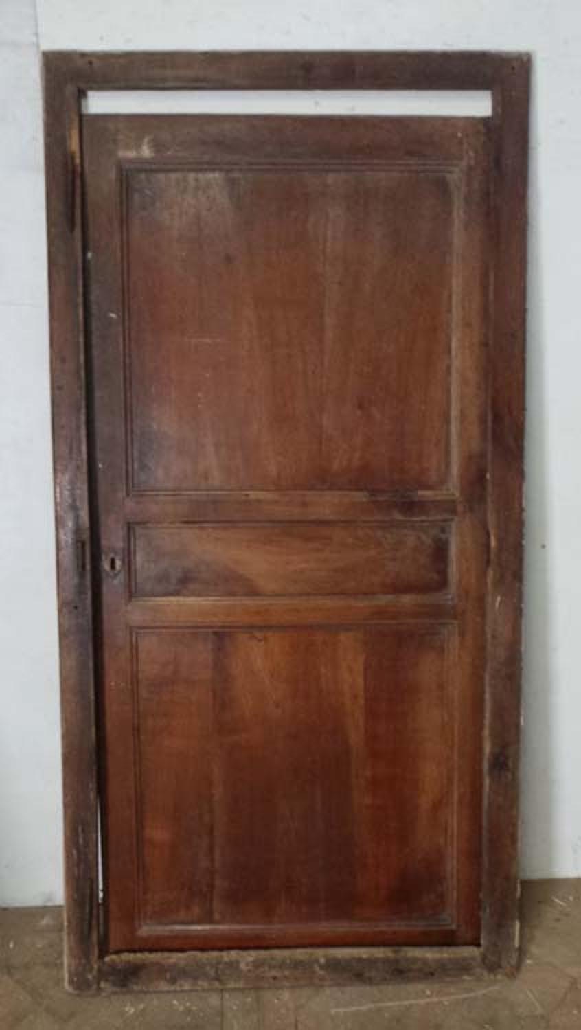 DI0555 PRETTY VICTORIAN FRENCH CHERRY CUPBOARD DOOR AND FRAME