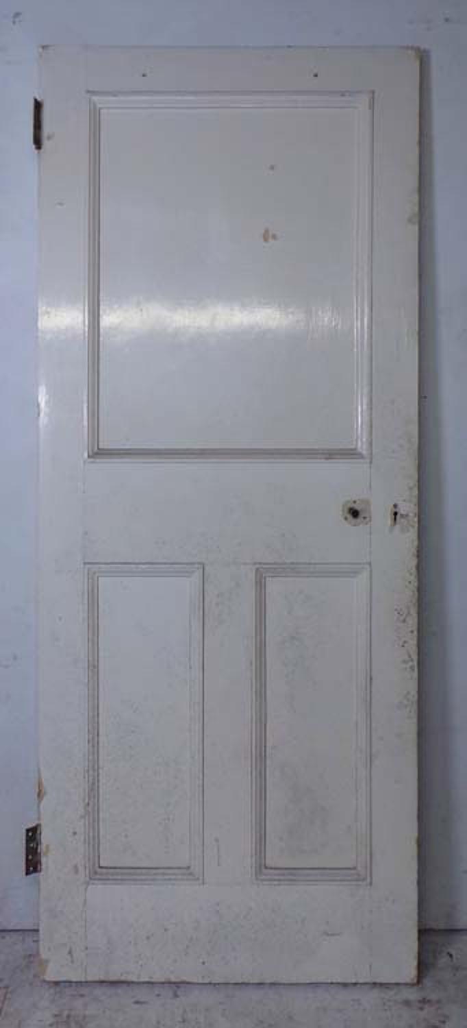 DI0621 UNUSUAL VICTORIAN PINE PANELLED DOOR
