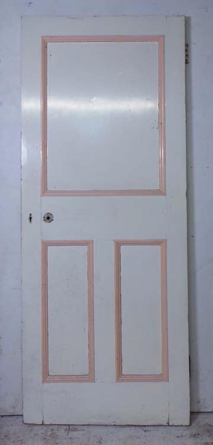 DI0623 UNUSUAL VICTORIAN PINE PANELLED DOOR