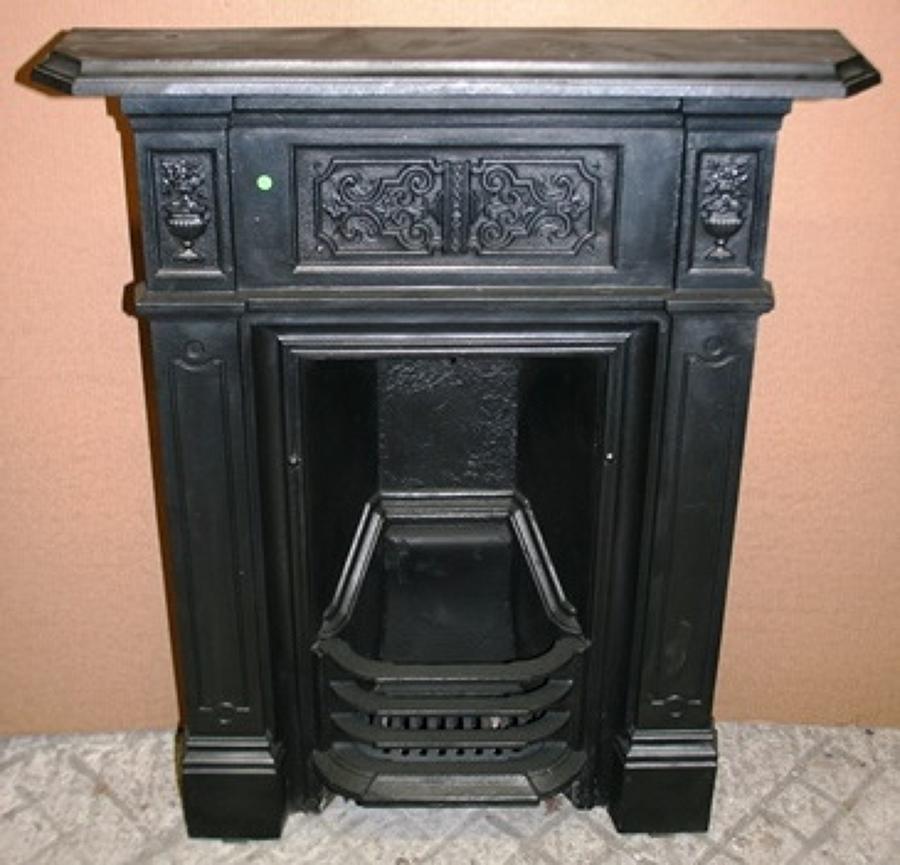 FC0012 A Victorian Cast Iron Combination Bedroom Fireplace