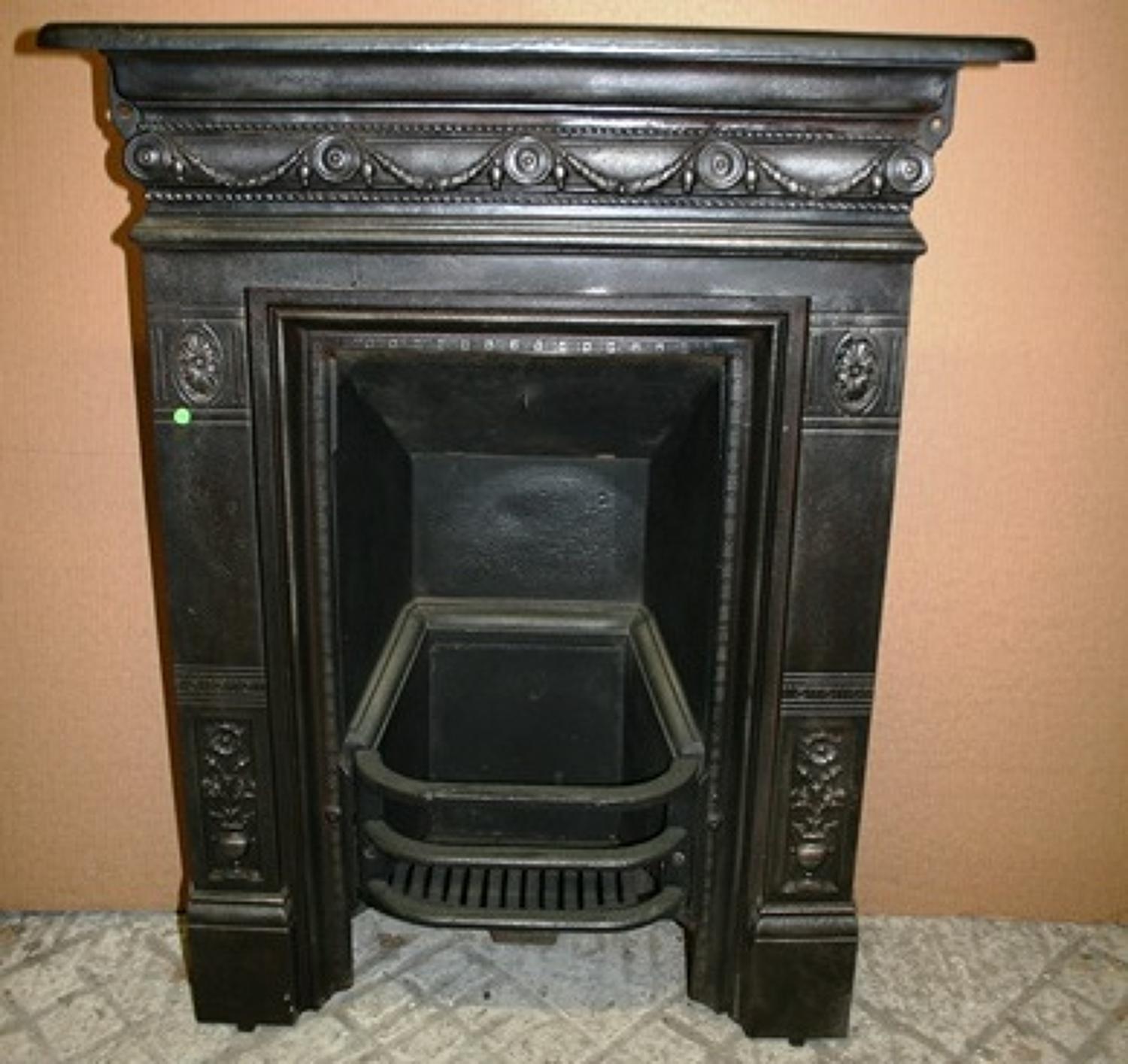 FC0013 An Attractive Reclaimed Cast Iron Combination Bedroom Fireplace