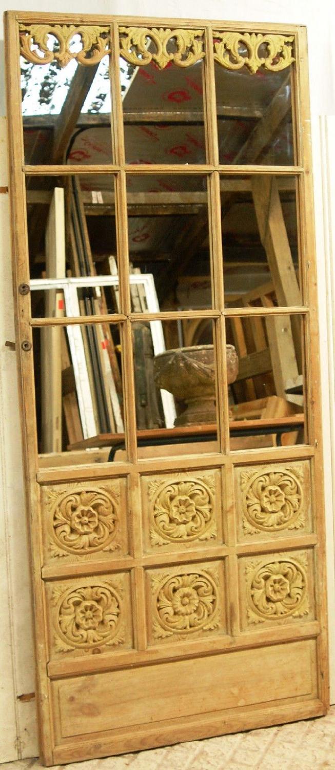 A Beautiful Decorative Hand Carved Pine Screen Mirror ref 898