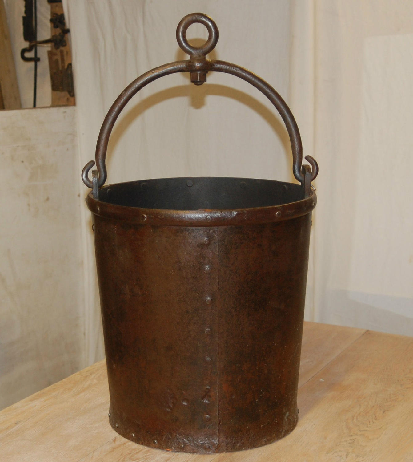 Victorian Blacksmiths Forge Metal Bucket ref 850