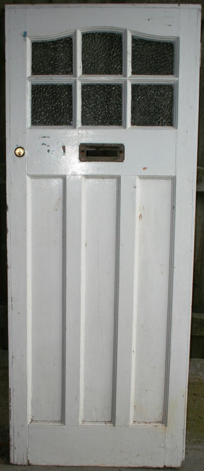 DE0752 A Classic Edwardian Front Door with 6 Glazed Panels