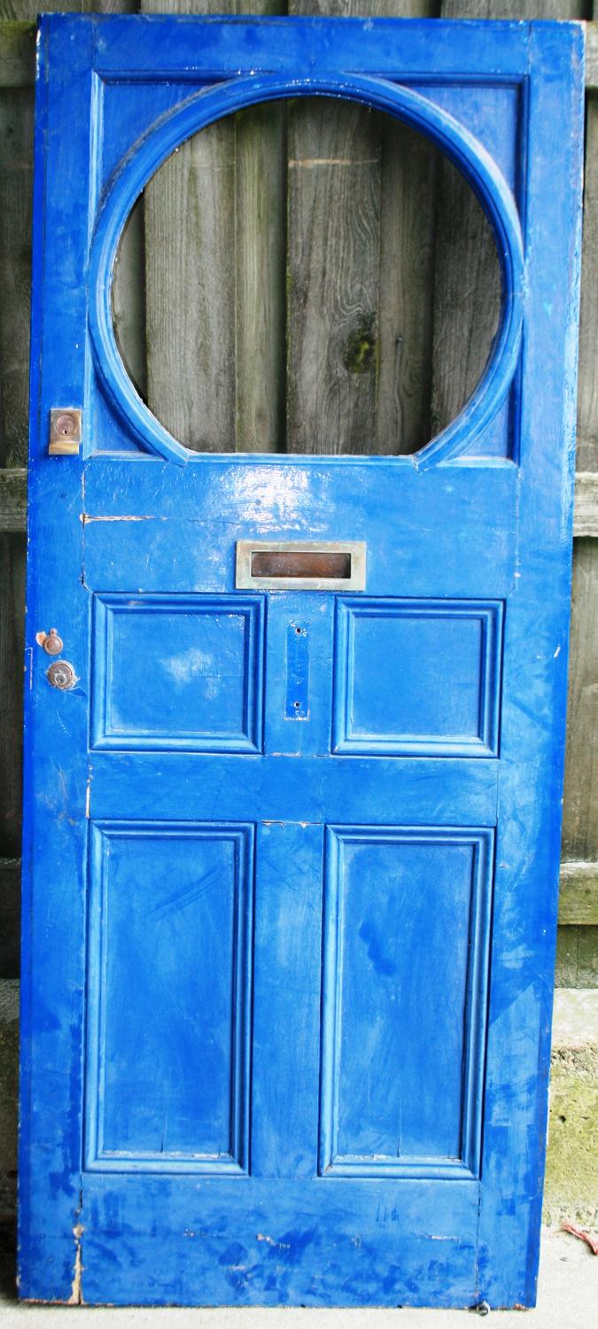 DE0753 An Unusual Early Edwardian Pine Front Door