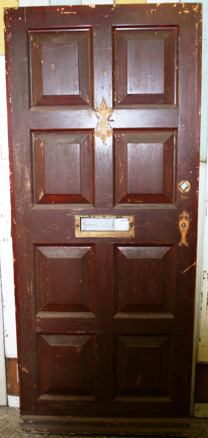 DE0591 An 8 Panelled Pine Door for External  Use