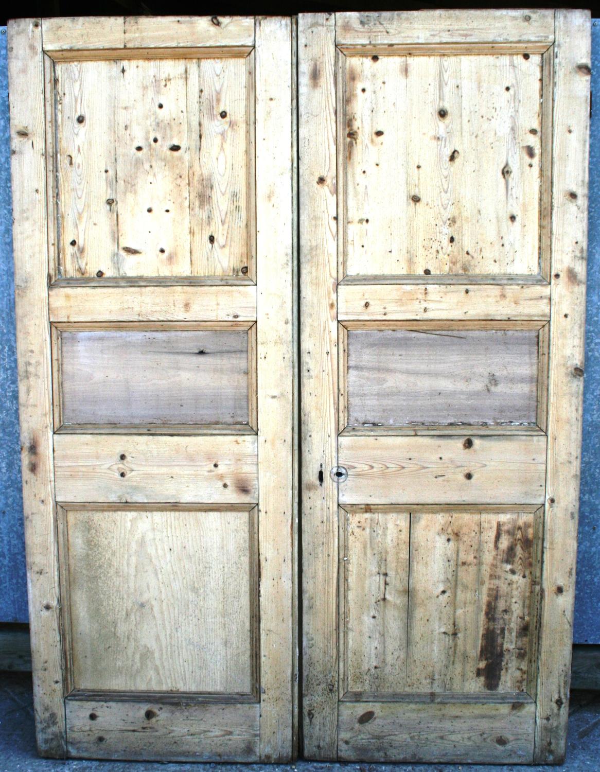 DP0109 A Handsome Pair of Edwardian Pine Doors