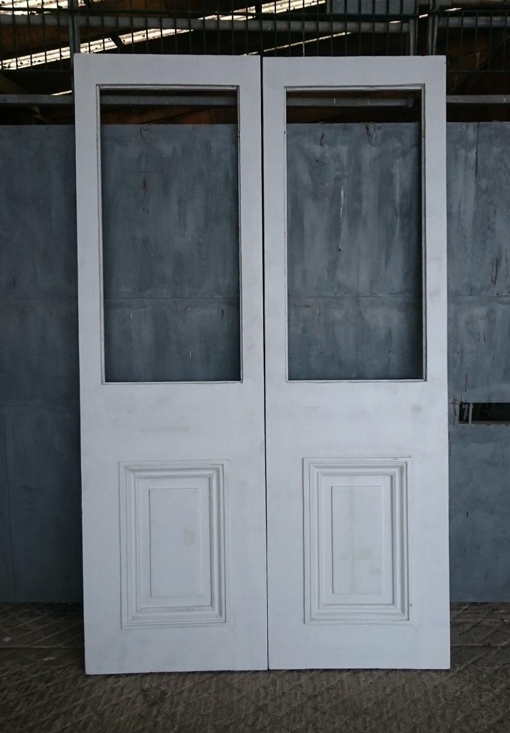 DP0243 A Pair of Victoria Pine Doors for Glazing ex-Midland Hotel