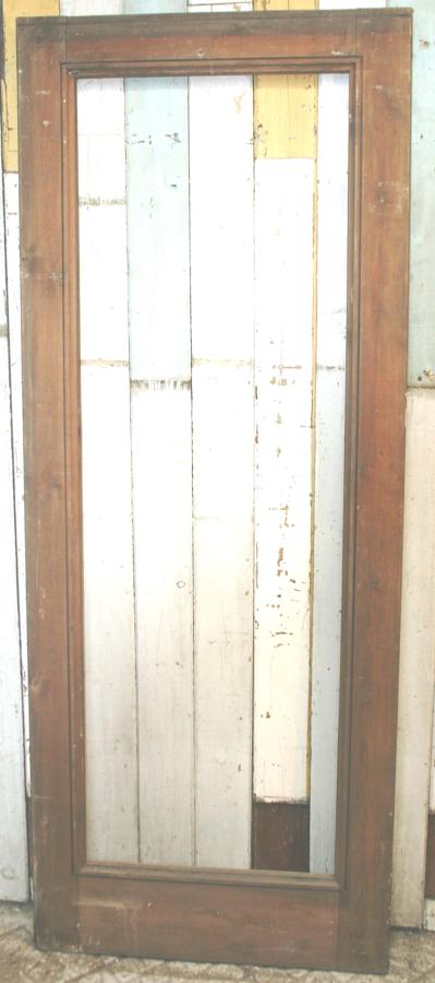 DB0350 A Tall Pine Door, probably Victorian, for Glazing.