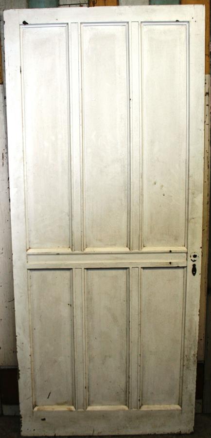 DI0565 A Painted Pine, Arts & Crafts Door c. 1900, for Internal Use