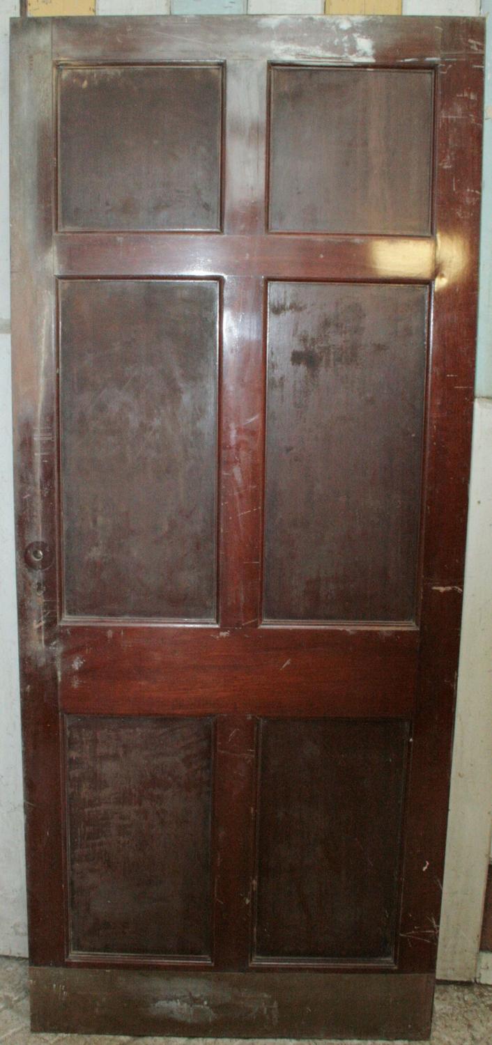 DB0289 An Edwardian 6 Panel Mahogany Door