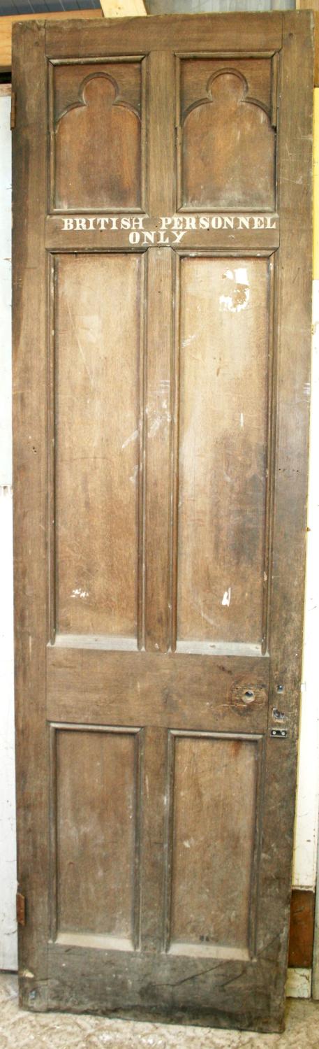 DB0296 A Very Tall, Unusual Victorian Gothic Oak Door.
