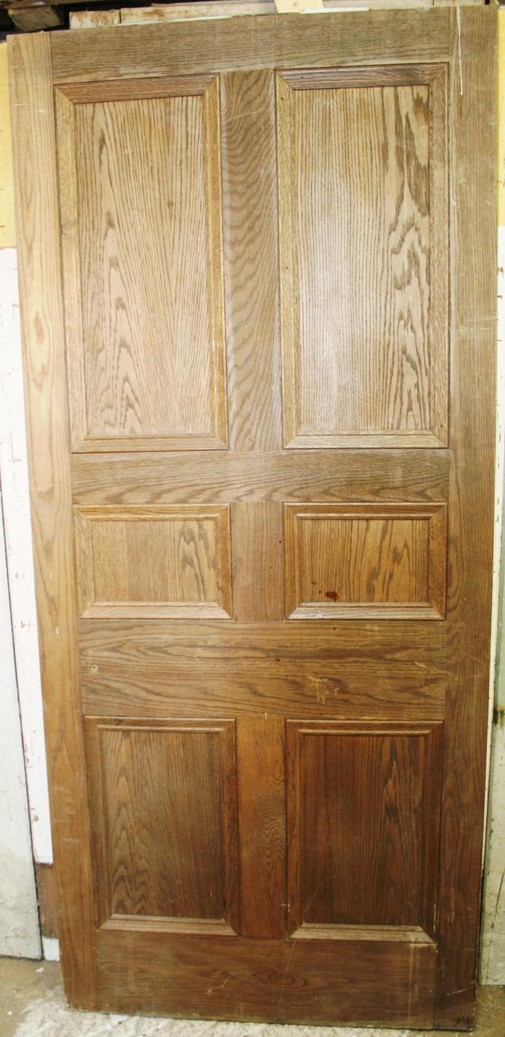 DB0594 An Early Edwardian 6 Panel Oak Door