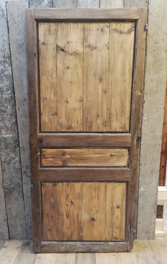 DI0422 A Very Old Oak French Door for Internal Use