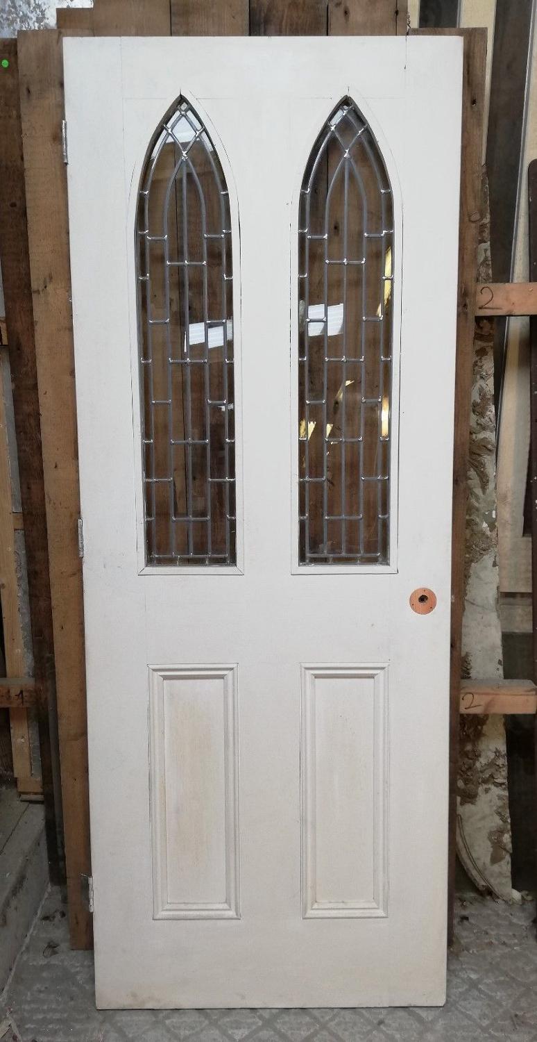 DI0657 ATTRACTIVE INTERNAL DOOR WITH GOTHIC GLAZED PANELS