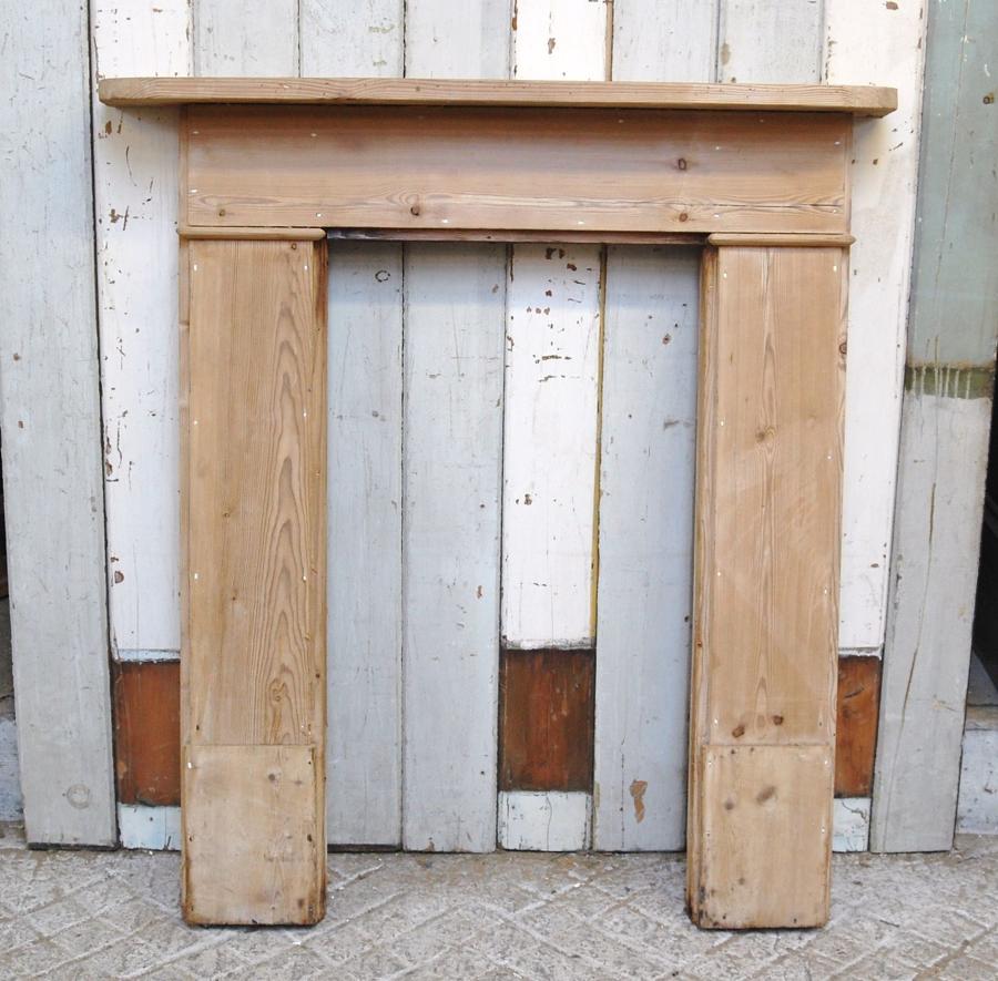 FS0052 A RECLAIMED RUSTIC STRIPPED PINE FIRE SURROUND
