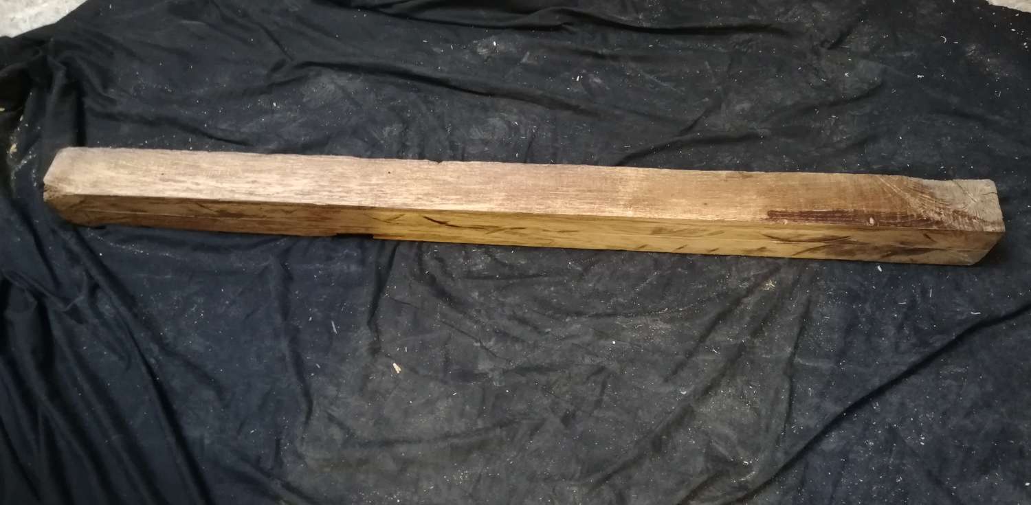 M1331 A RUSTIC AGED OAK BEAM FOR INGLENOOK FIRE OR HOME PROJECT