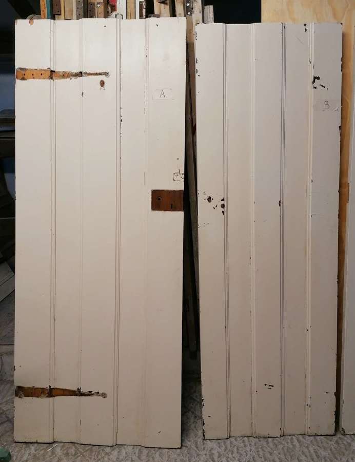 DI0736 RECLAIMED PINE PAINTED PLANK DOOR - 2 AVAILABLE-SOLD SEPERATELY