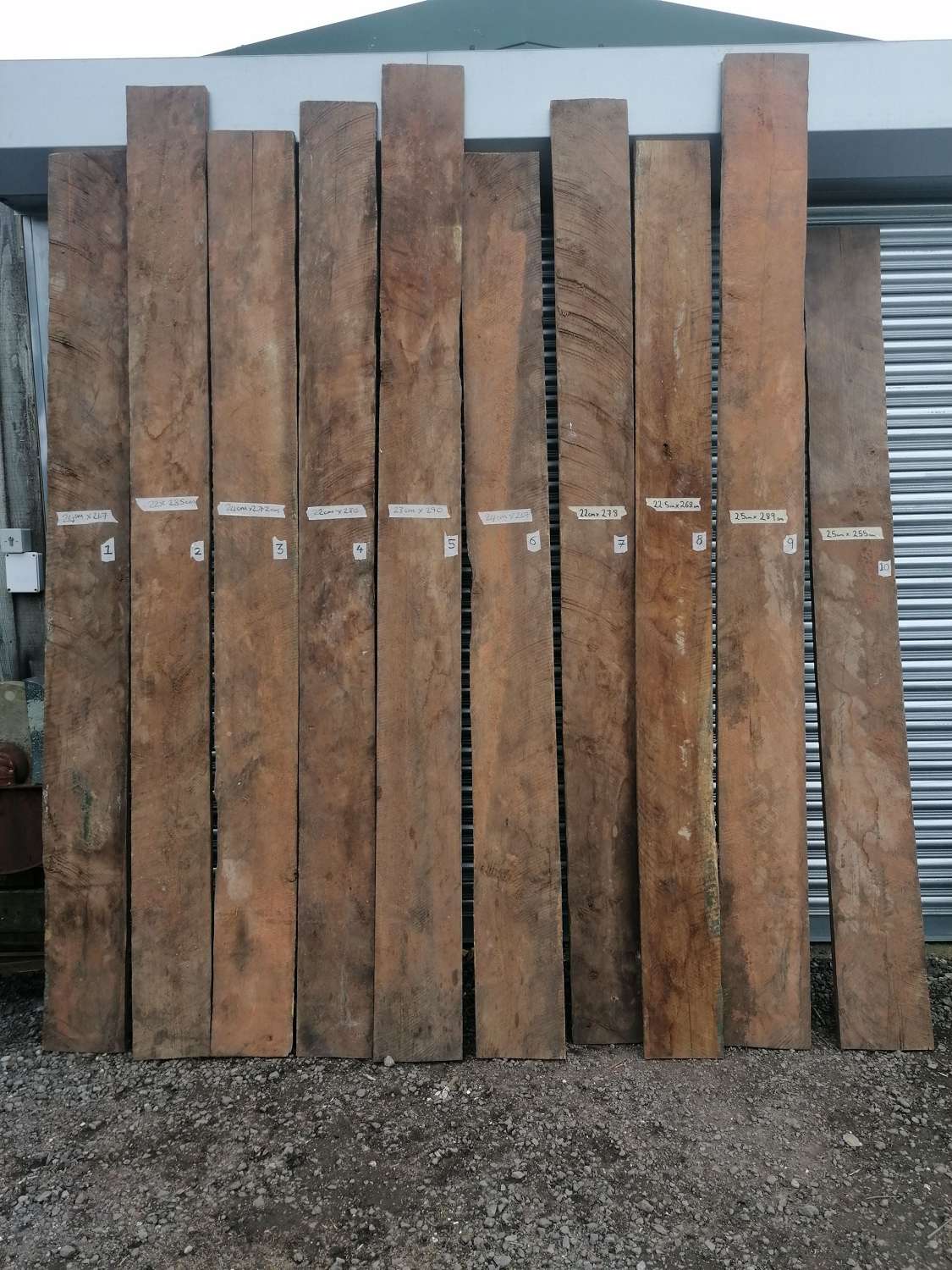M1596 10 RECLAIMED OAK BOARDS FOR DIY PROJECTS 5 SQM