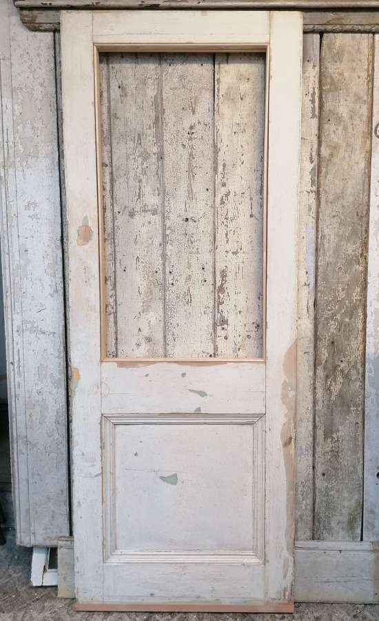 DB0714 RECLAIMED PINE DOOR FOR GLAZING INTERNAL / COVERED EXTERNAL