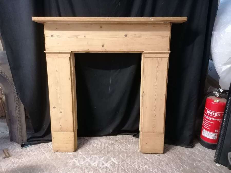 FS0201 A RECLAIMED ANTIQUE STRIPPED PINE FIRE SURROUND