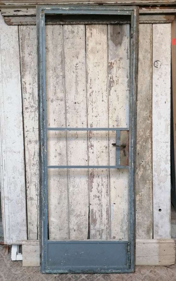 DI0792 RECLAIMED UNRESTORED INTERNAL SINGLE CRITTALL DOOR & FRAME