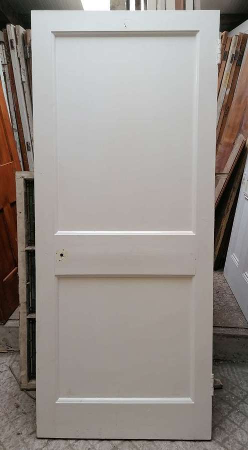 DI0795 A RECLAIMED PAINTED PINE 1 OVER 1 PANEL DOOR - 9 AVAIL-SOLD SEP