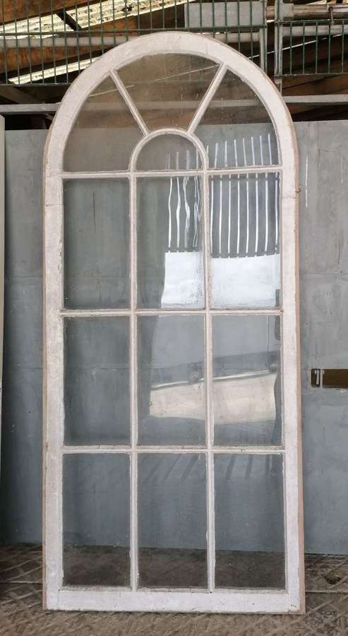 M1647 A VERY ATTRACTIVE TALL ARCHED WINDOW  - IDEAL FOR GREENHOUSE