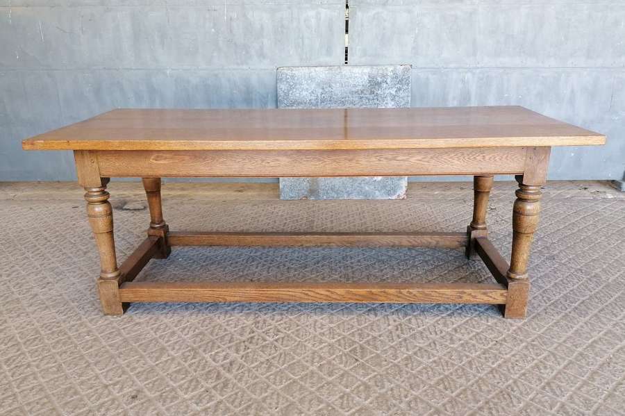 M1673 AN ANTIQUE OAK SERVING / CONSOLE / SHOP DISPLAY / LIBRARY TABLE