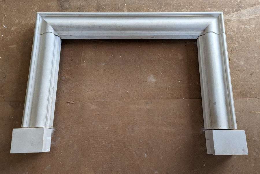 FS0224 A HANDSOME RECLAIMED CAST STONE FIRE SURROUND