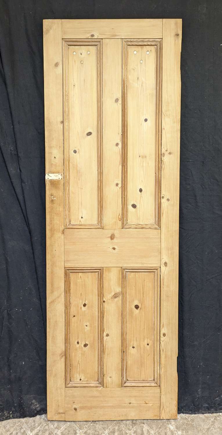 CS0121 RECLAIMED 4 PANEL STRIPPED PINE VICTORIAN CUPBOARD DOOR