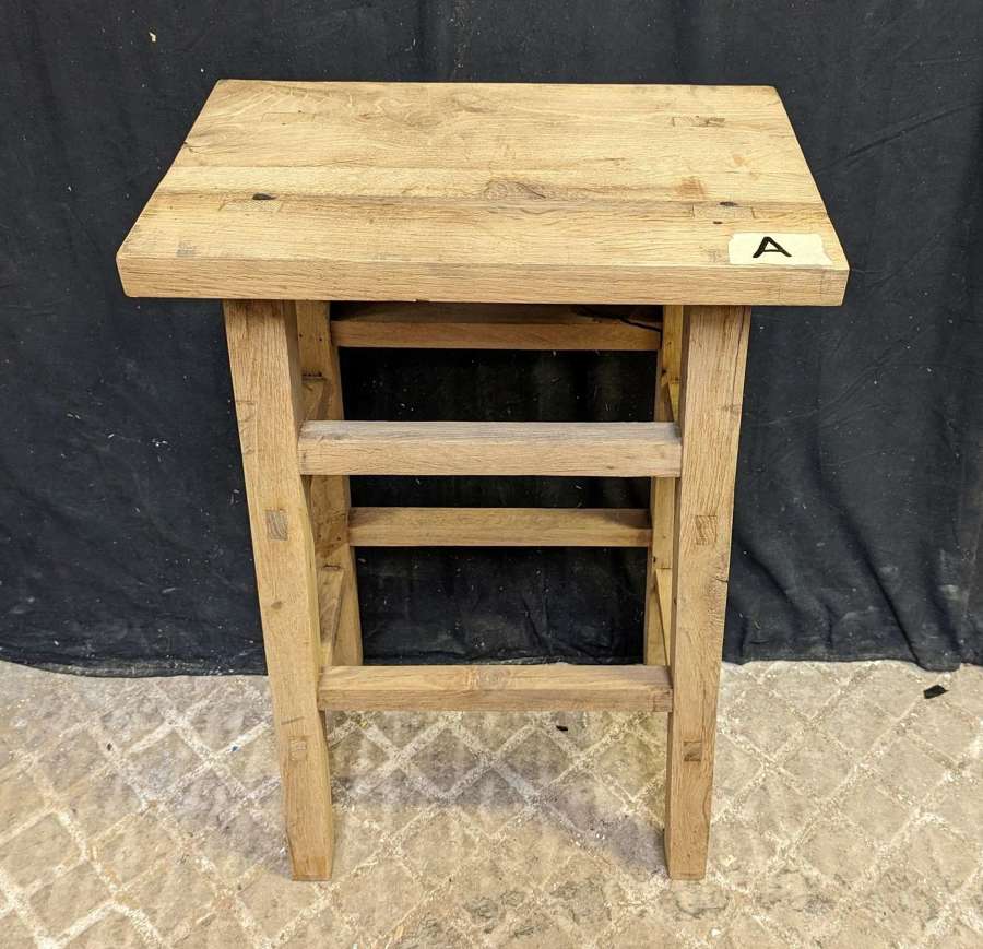 M1828 ONE OAK STOOL MADE FROM RECLAIMED OAK SOLD SEPERATELY