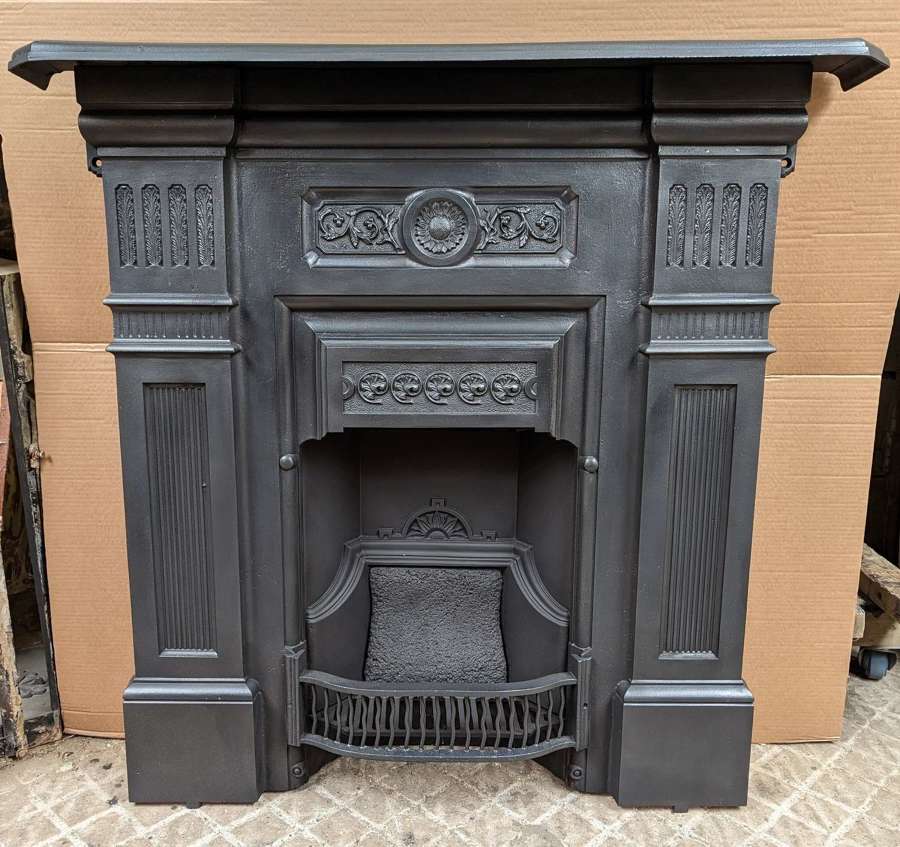 FC0187 A RECLAIMED LARGE LATE VICTORIAN CAST IRON COMBINATION FIRE