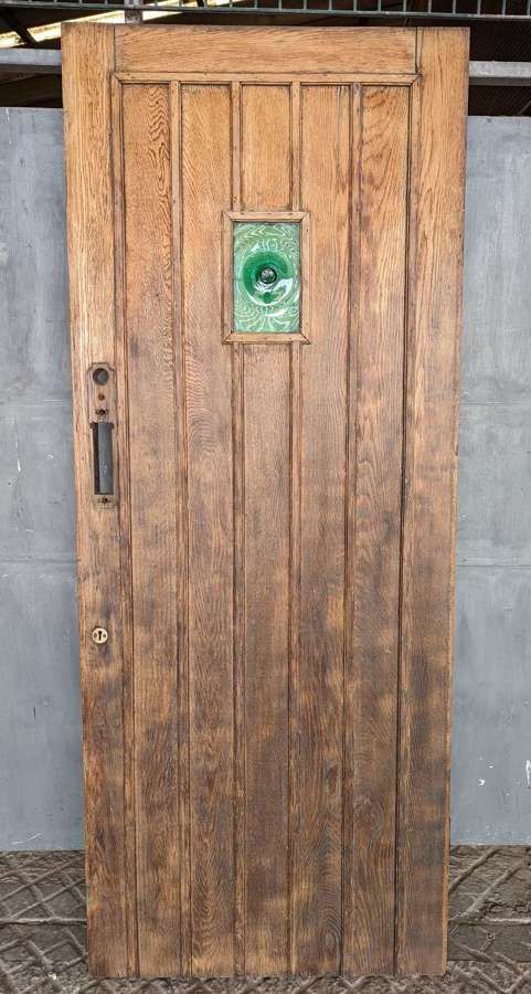 DE0990 A RECLAIMED OAK FRONT / EXTERNAL DOOR / GARDEN GATE