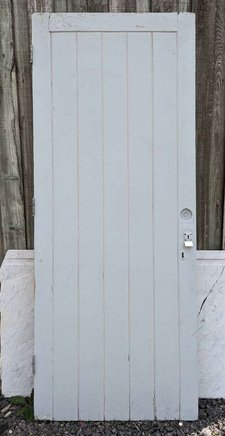 DB0767 A RECLAIMED PINE LEDGE & BRACE DOOR INTERNAL / EXTERNAL